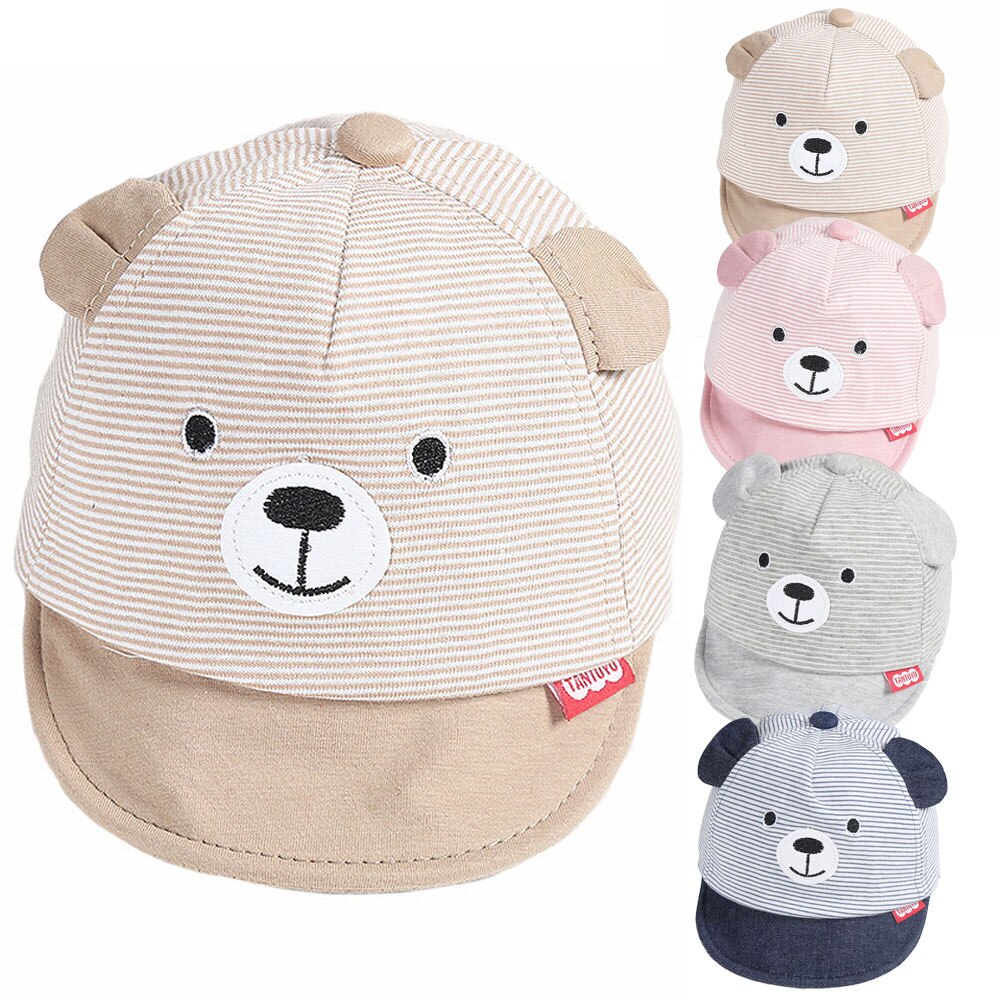 Newborn Toddler Kids Baby Girl Boy Visor Baseball Cat Little Ear Cap Warm Hat